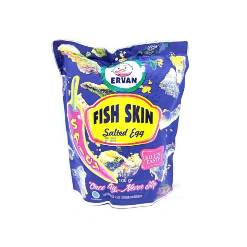 

(KERIPIK) ERVAN FISH SKIN SALTEG EGG 100G