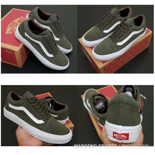 olive vans shoes