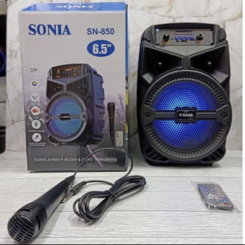 Speaker Bluetooth Sonia SN-850 / SN 900 ORIGINAL FREE MIKROFON &amp; REMOTE