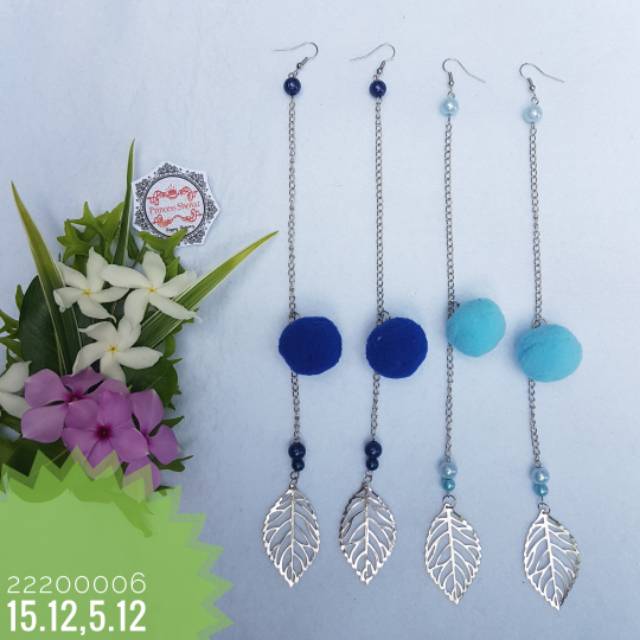 ANTING HIJAB POMPOM/ANTING SABYAN/ANTING JUNTAI PANJANG