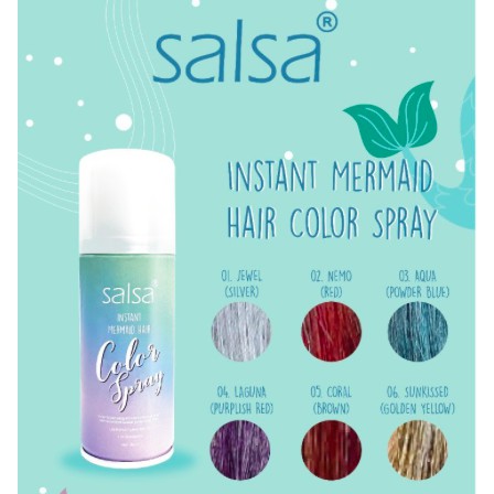 SALSA Instant Mermaid Hair Color Spray | Semir Rambut Instan