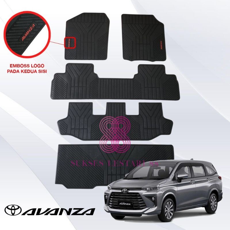 Karpet Mobil Toyota All New Avanza 2022 - 2023 Toyota Veloz 2022 - 2023 Full Bagasi