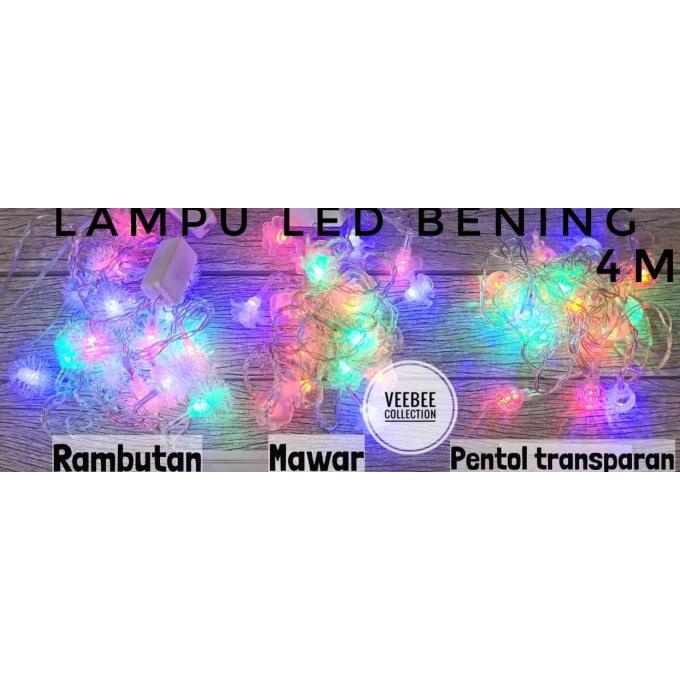 ;&;&;&;&] Lampu hias natal LED bening/ lampu hias pohon natal pohon terang