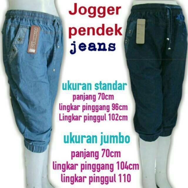  celana  Pendek Joger Wanita  jumbo jeans  denim  original 