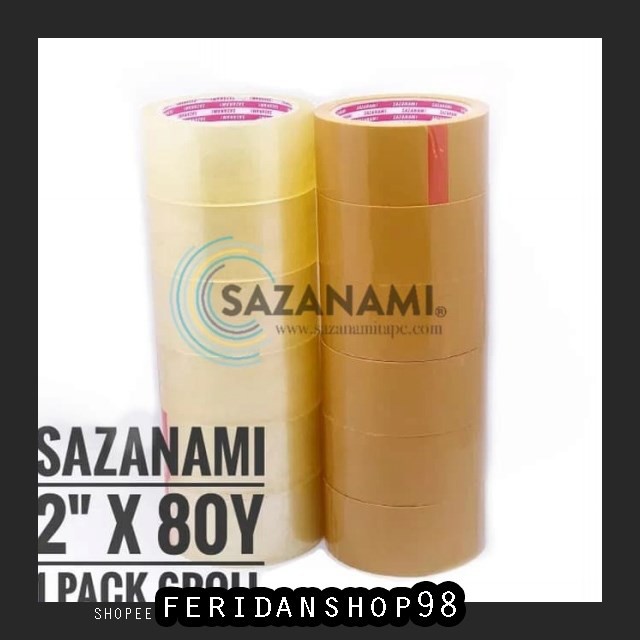 

BT180 LAKBAN BENING 2" BEST INCH 80 YARD SAZANAMI OPP TAPE ISOLASI SELOTIP - PUTIH BY FERIDANSHOP98