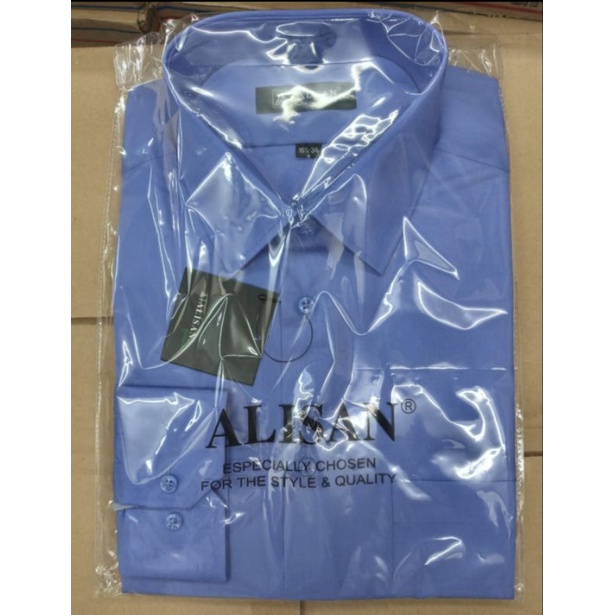 Kemeja Alisan Polos Size XXL (16.5) Tangan Panjang