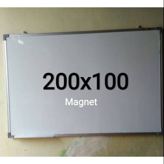 Whiteboard besar 200x100 papan tulis 100x200 cm