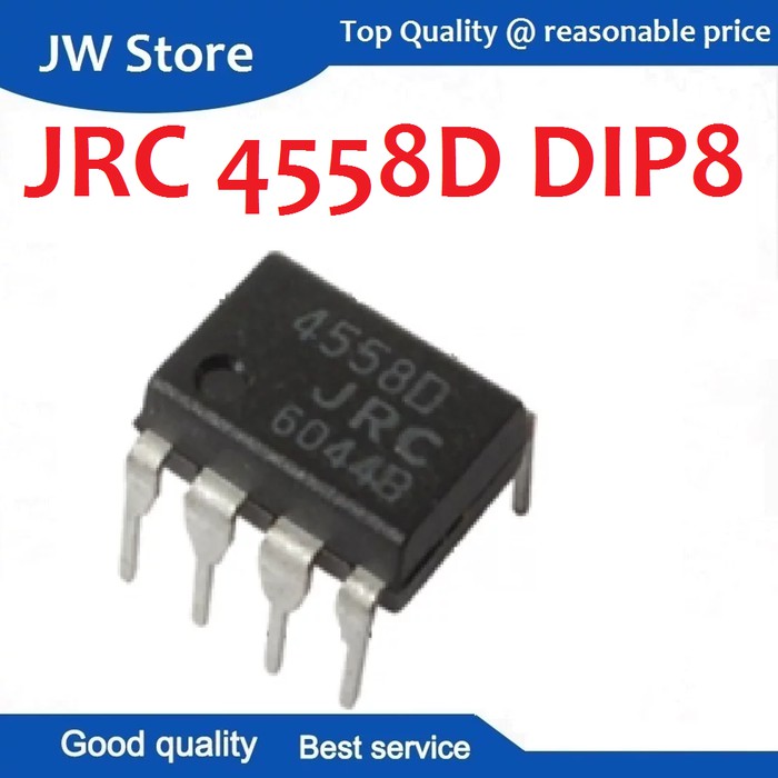 IC JRC4558 NJM4558 NJM 4558 DIP8 Dual Op Amp OpAmp