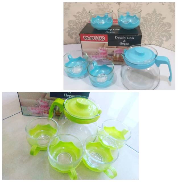 TEKO KACA TEA POT SET