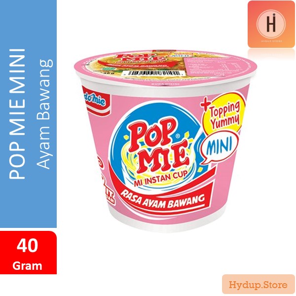 

Pop Mie Ayam Bawang Cup Topping Yummy 40 Gr