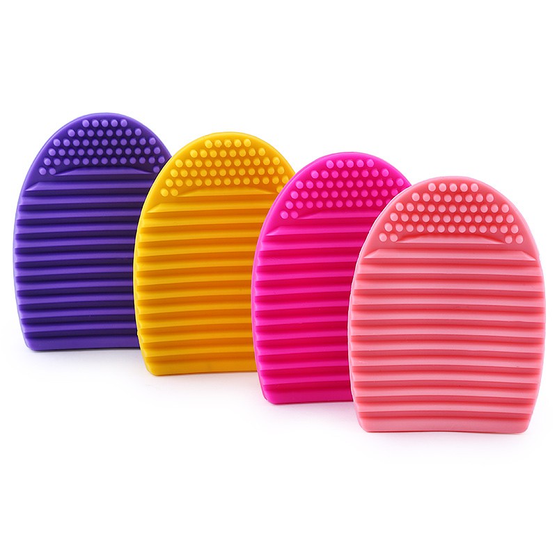 1pc Sikat Makeup Silikon Cleaning Pad Brush Alat Cuci Sikat Alis Kosmetik Cleaner Alat Scrubber Papan Makeup Cleaning