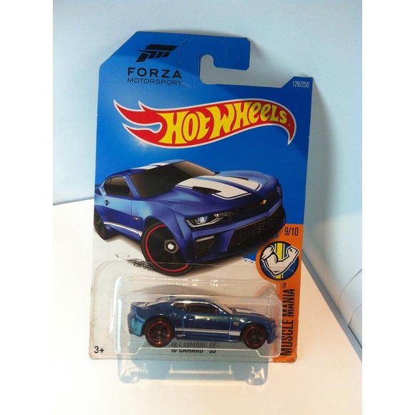 Hot Wheels. 2016 HW Muscle Mania Mini Collection Forza Motorsport - 9. 16 Camaro SS. Metalflake Blue