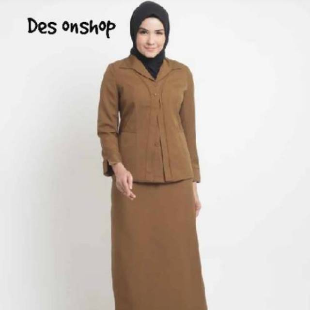Stelan blazer pns guru pemda aceh/tua rok A