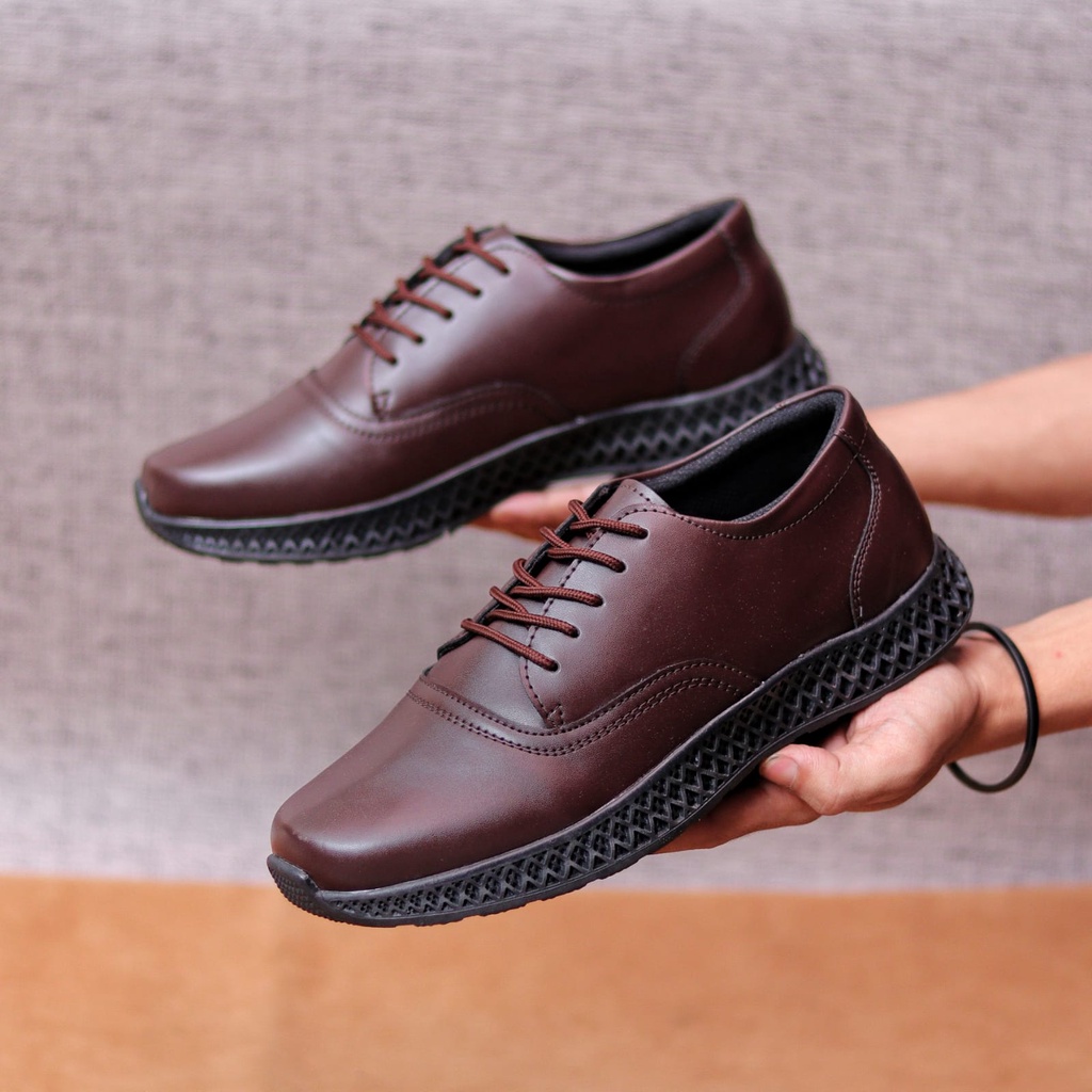 ALVE Sepatu Kasual Formal Pria Pantofel CaSUAL Kerja Kantor Kuliah Trendy Simple Murah