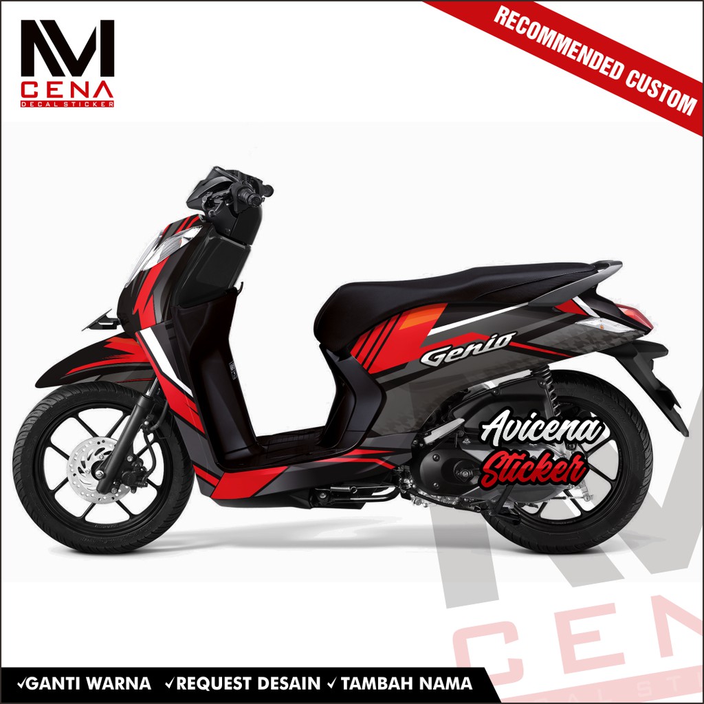 Sticker Decal Honda Genio Decal Sticker Genio Sticker Striping Decal Genio Full Body Grpx