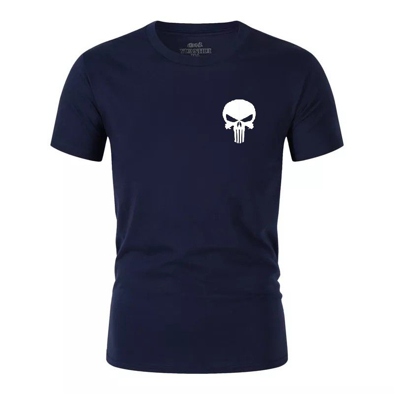 Hokyshop92 Kaos Oblong Pria Punisher T-shirt Pria Lengan Pendek