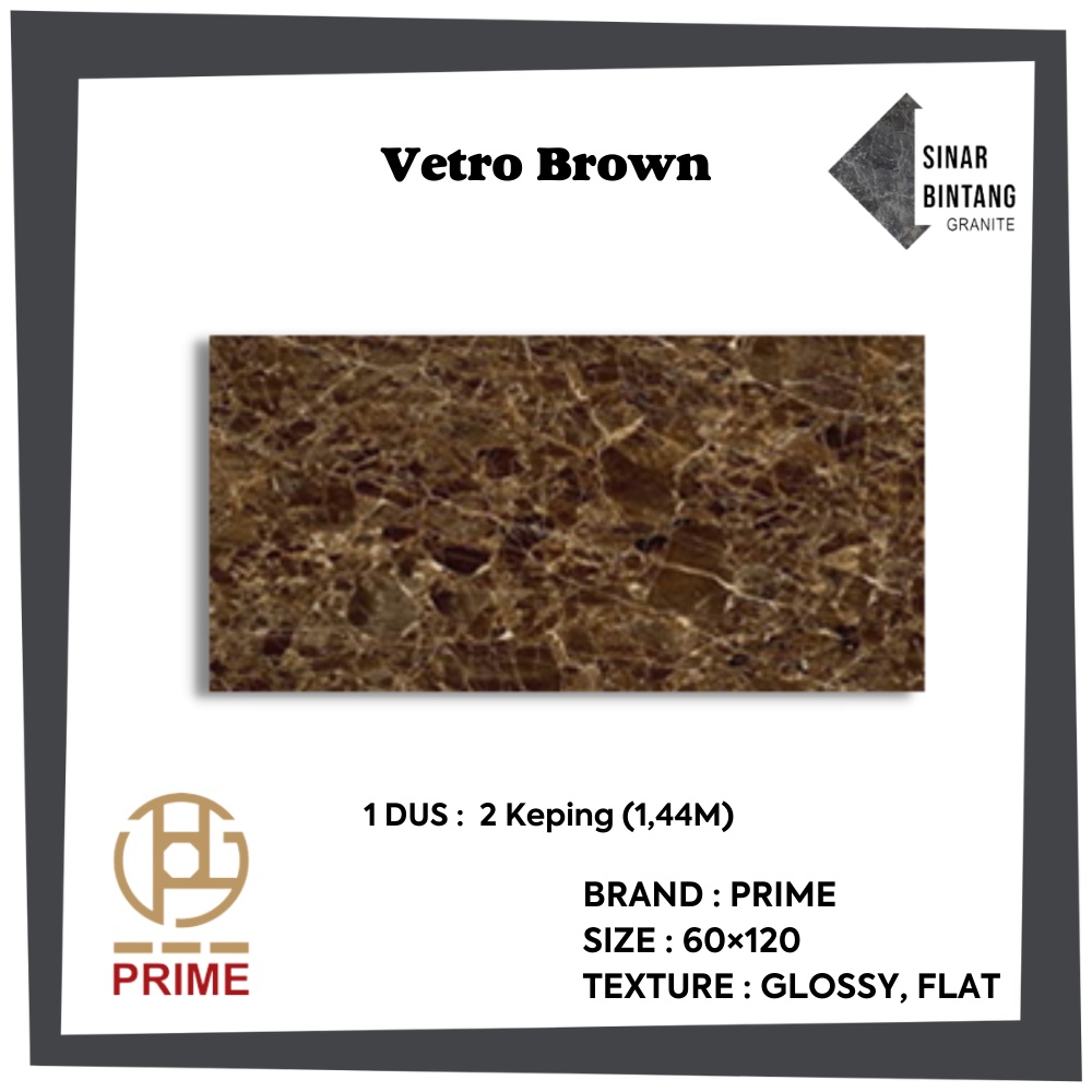 Granit 60X120 | Granit Lantai GP Vetro Brown PRIME