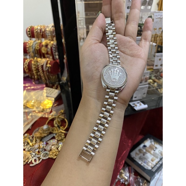 Gelang Rolex silver