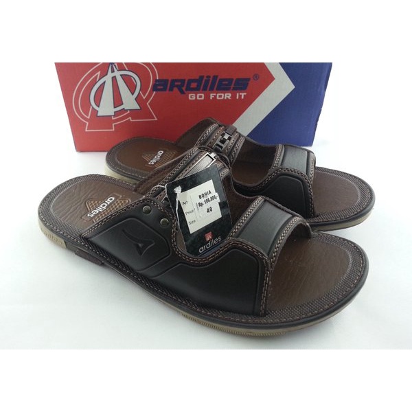 ARDILES Sendal Kulit Pria pakai Box Size38-43 Sendal Pria Sandal Gunung Sandal cowo