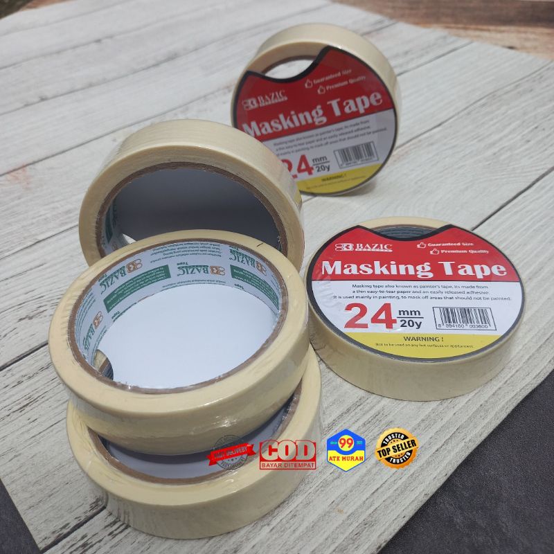 Masking Tape 1&quot;/Isolasi kertas 24mm/Isolasi Kertas/Selotip