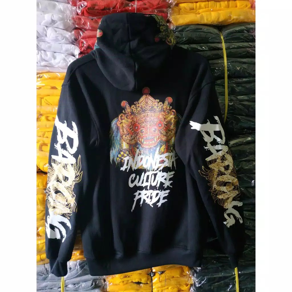 Bisa (COD) Sweater Jaket AHHA / Hoodie AHA Barong Bali M L XL XXL