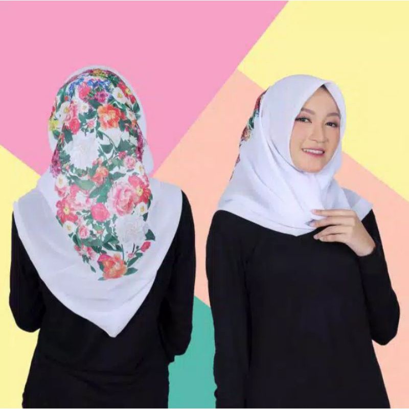 FASHION HIJAB BELLA SQUARE MOTIF / JILBAB BELLA SQUARE  KERUDUNG SEGI EMPAT BELLA / HIJAB BELLA