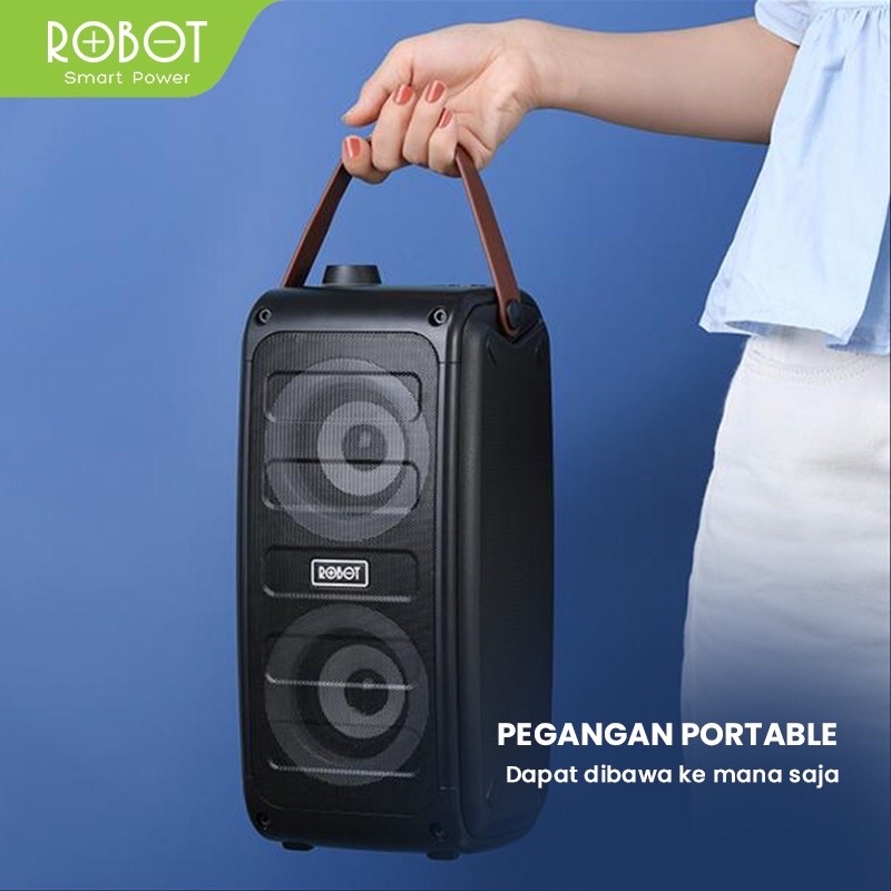 ROBOT Speaker Bluetooth RB490 Karaoke with Microphone Original - Garansi 1 Tahun