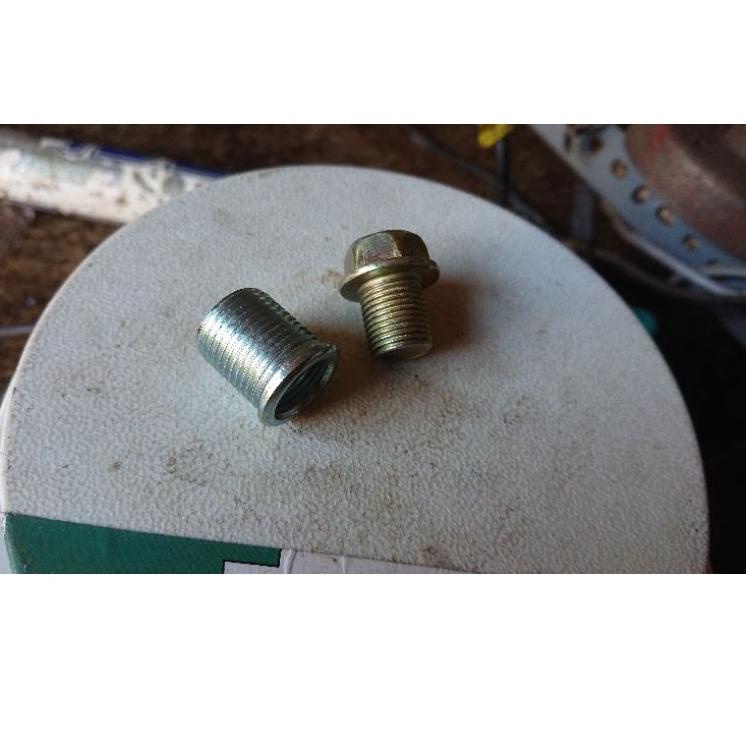 Dijamin Miring harga.. bos dan baut oli untuk perbesar ke 3 kali (hand tap 18x1.5)