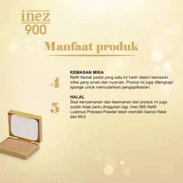 ❤️GROSIR❤️ INEZ Refill Lustrous Pressed Powder