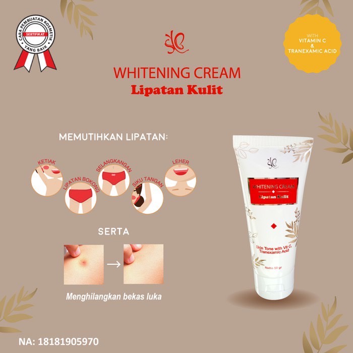 SYB Whitening Cream Lipatan Kulit - 50 Gram