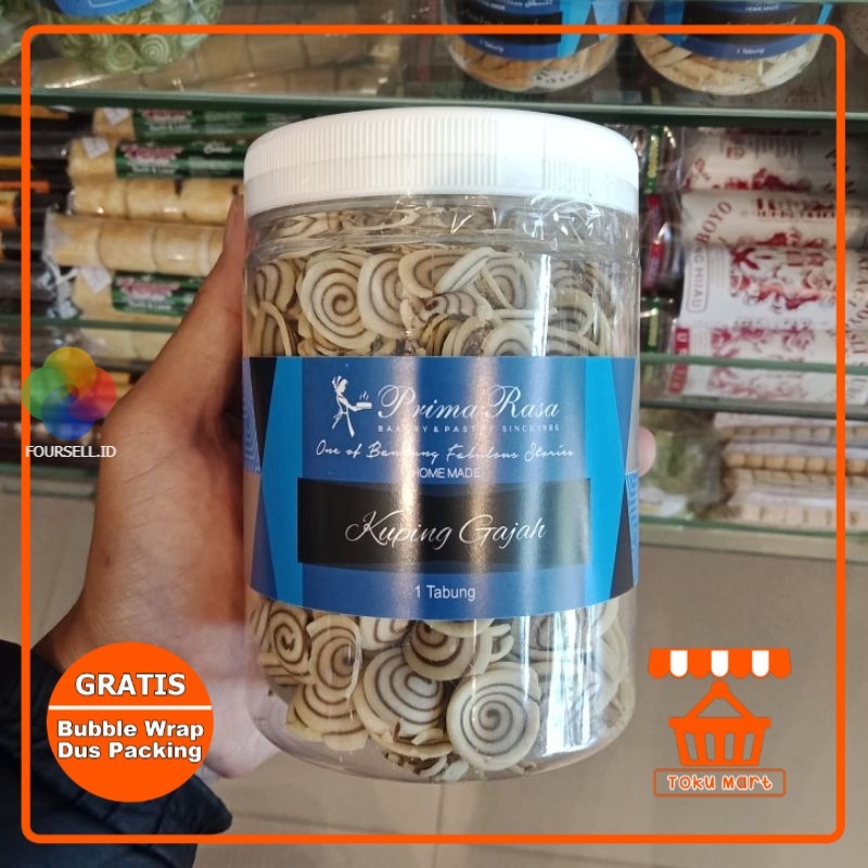 Prima Rasa - Kuping Gajah Mini Aneka Rasa Kemasan Tabung (PACKING AMAN) - Primarasa Bandung Oleh Ole
