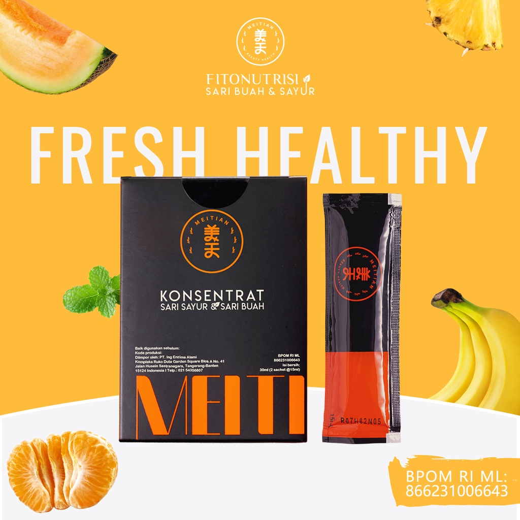 

Meitian Fitonutrisi Sari Buah dan Sayur 150ml (10sachet @15ml)