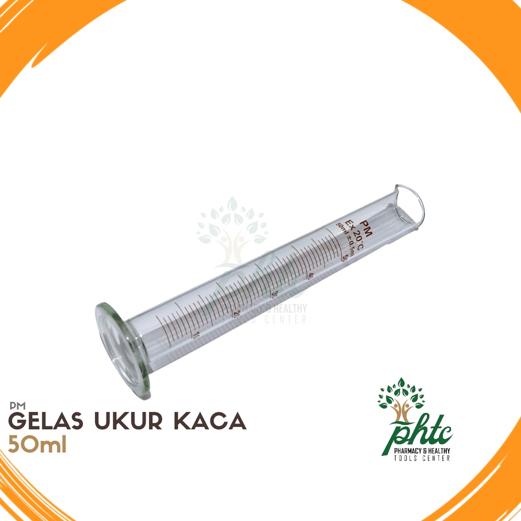 PM Gelas Ukur 50ml l Gelas Ukur Kaca 50 ml