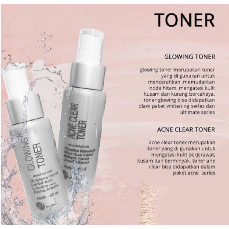 Toner Glowing Ms Glow/Toner Acne Ms Glow ORI