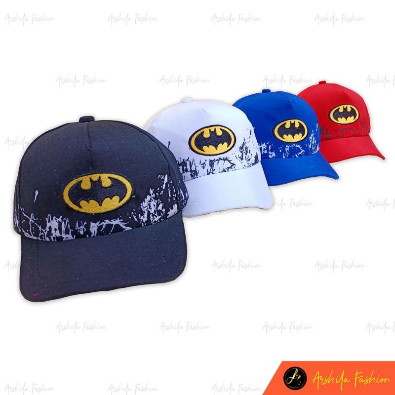 Topi Anak Laki laki motif Bercak Hero Batman Spiderman superman kapten amerika