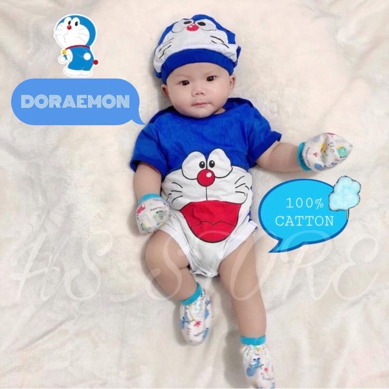 HARGA GROSIR ! JUMPER DORAEMON BABY / BAJU BAYI / BAJU BABY / JUMPER BAYI / KOSTUM BAYI TERMURAH !