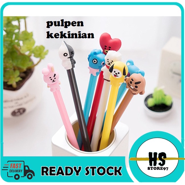 

(BISA COD) Pulpen Kartun Bolpoin Karakter Lucu Pulpen Anak Pena Bts Bangtan