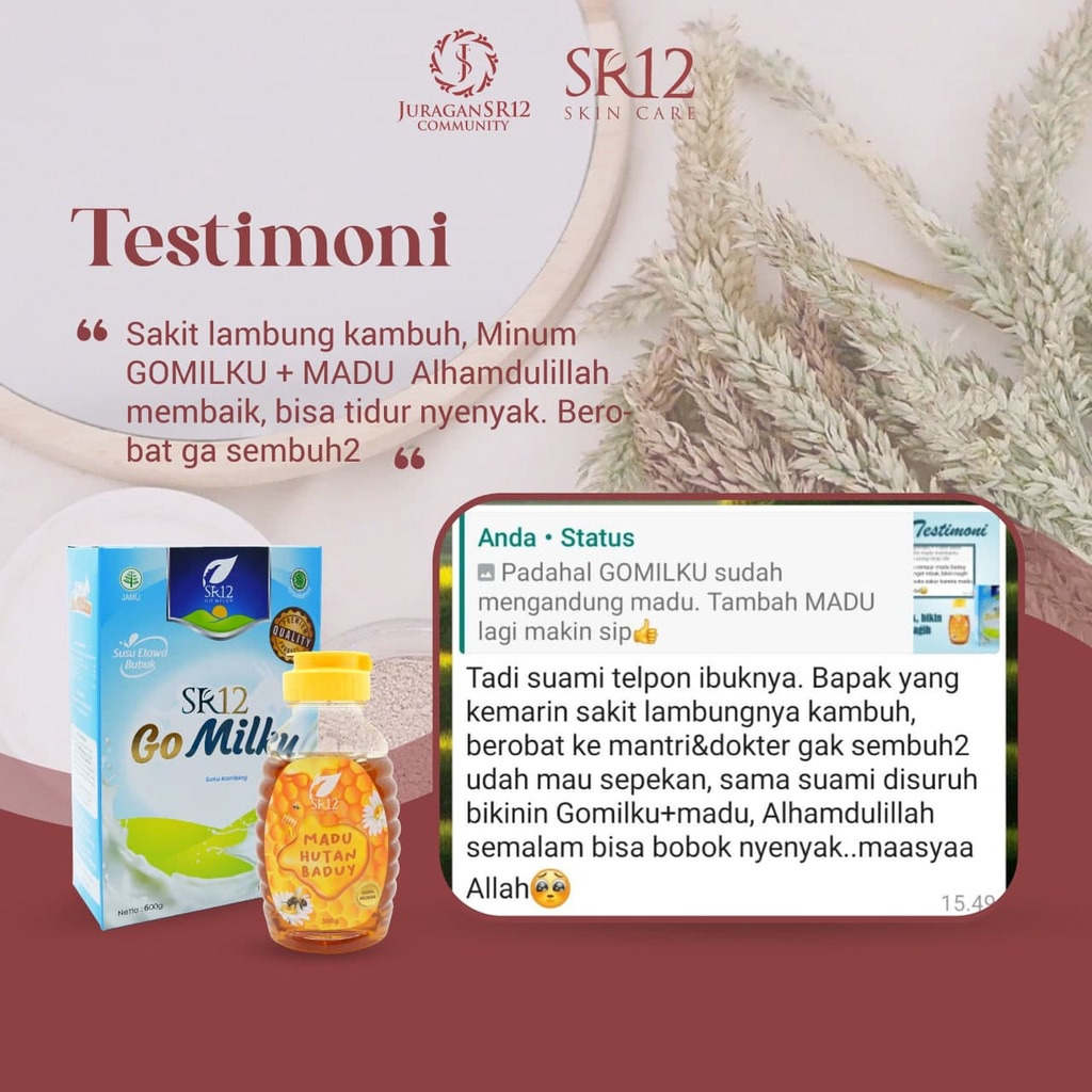 Madu Baduy SR 12 SR12 Madu Murni Hutan Asli Original 100% Alami Obat Asam Urat Batu Ginjal Penambah Stamina