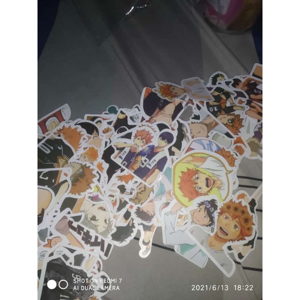 

[Stiker anime haikyuu]murah!! bisa cod^•^