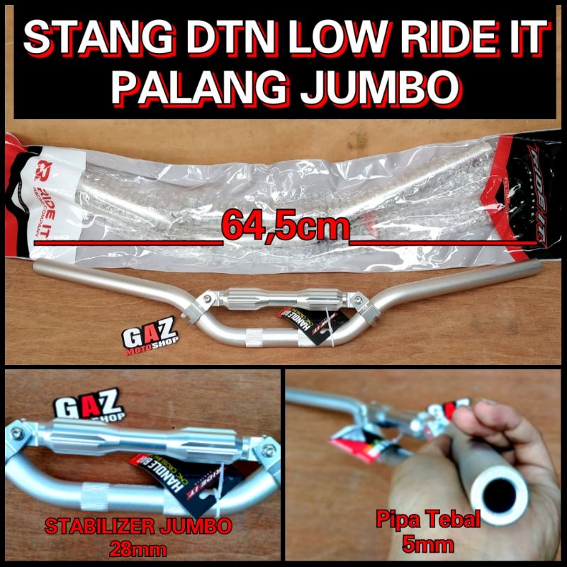 Stang Stir Low Copy Daytona Ride IT 5mm Palang JUMBO Setir Day Alumunium CB GL Tiger Herex Ninja RX King Vixion