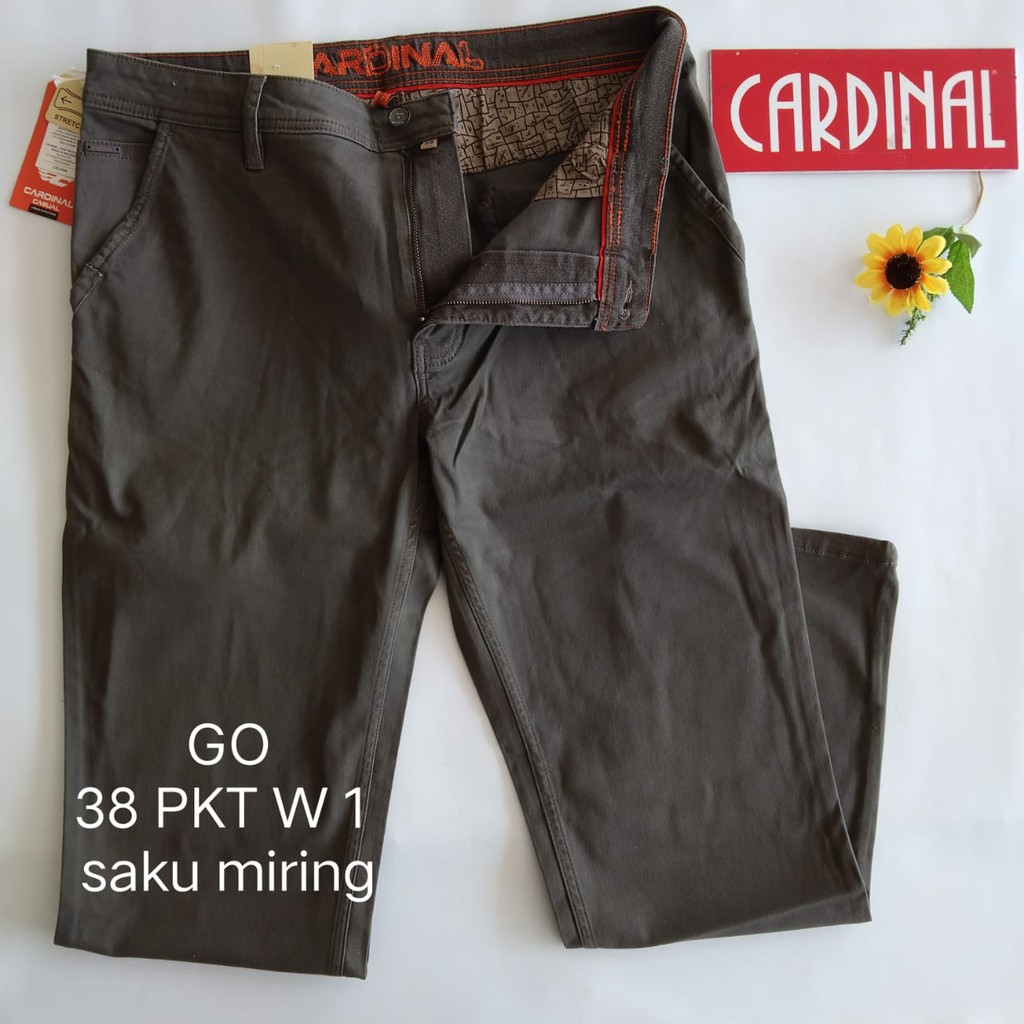 gof 37-38 PKT CARDINAL CASUAL CELANA POCKETS PANJANG Celana Chino Pria Fashion Laki Brand Kekinian