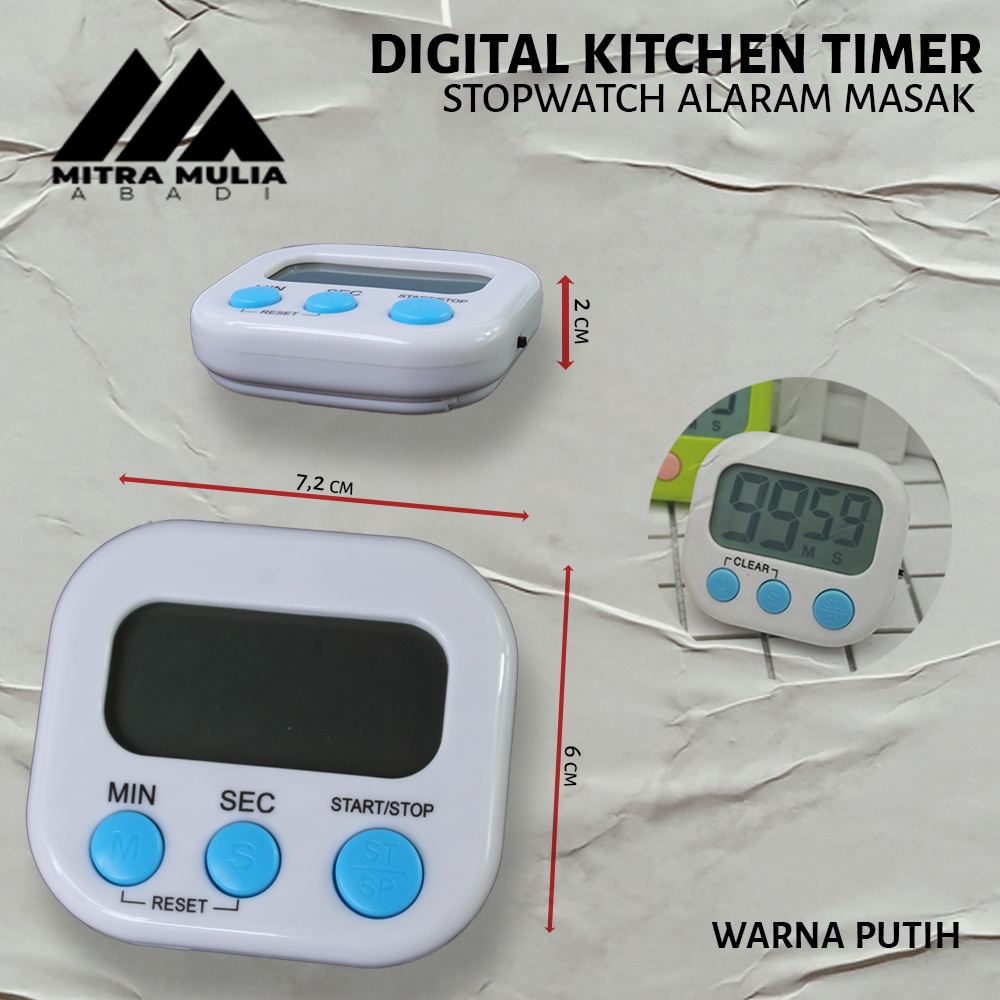 Digital Kitchen Timer | Alarm Masak Dapur Timer Masak