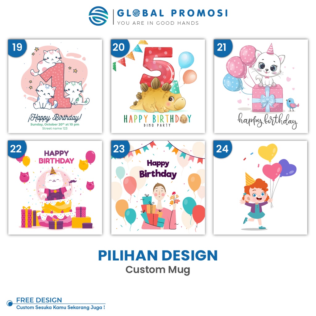 Pilihan Design Custom Mug - Global Promosi