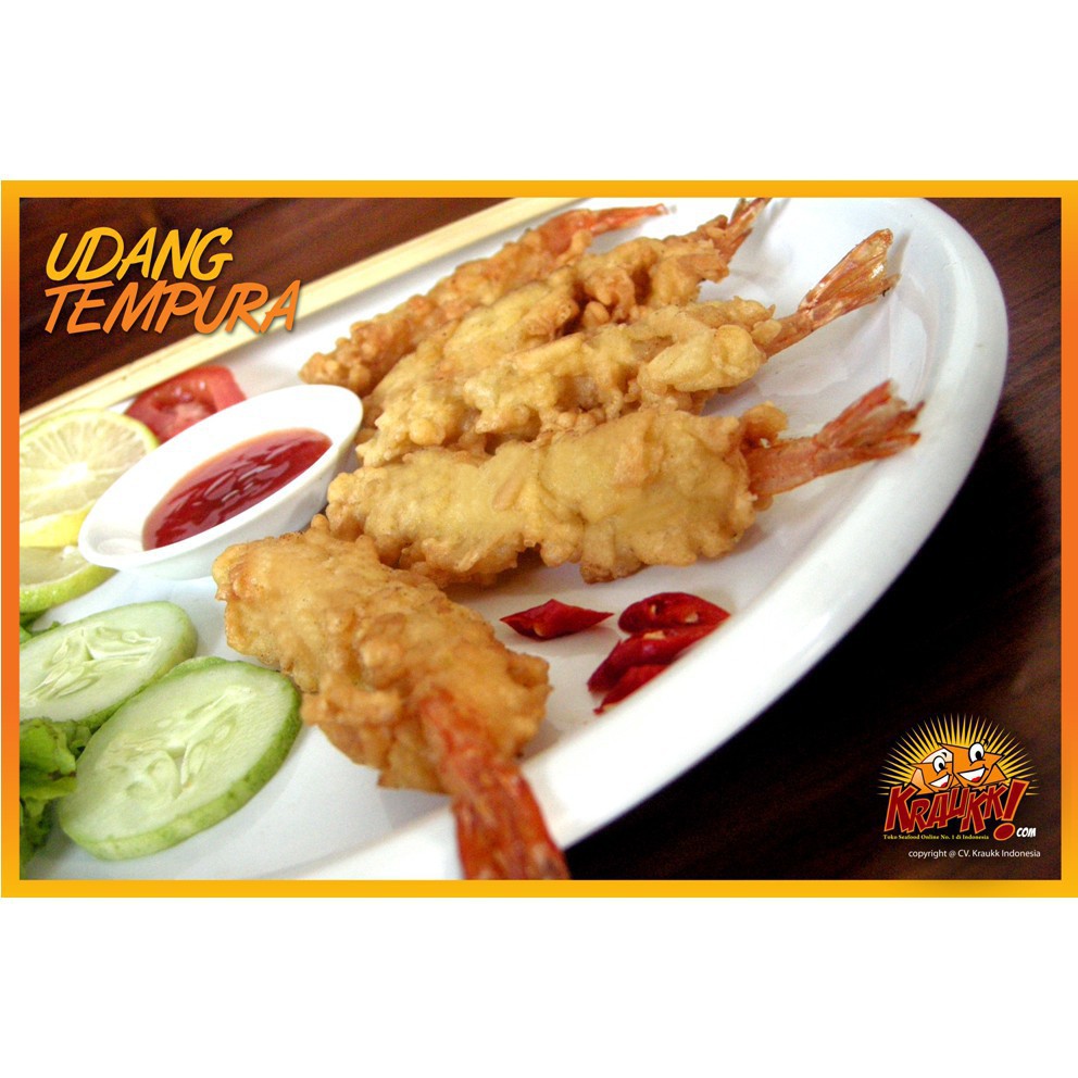 

TEMPURA UDANG KRAUKK 250GRAM frozen food camilan makanan beku udang tepung