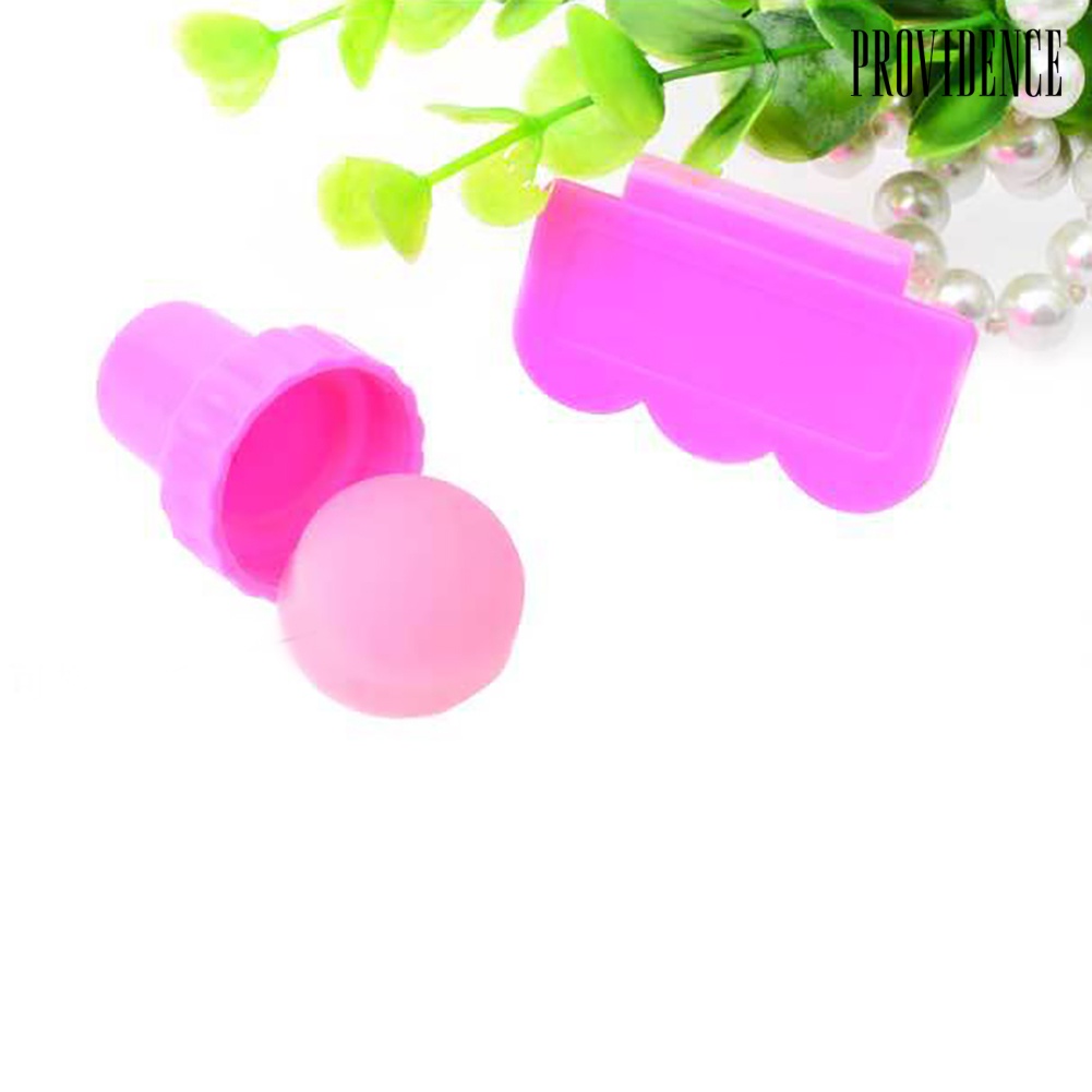 Providence Set Stempel + Scraper Untuk Dekorasi Nail Art Diy