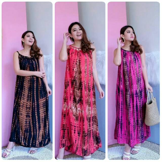 Longdres kepang bali/ longdress tiedye / DRESS PANJANG / DRESS PANTAI