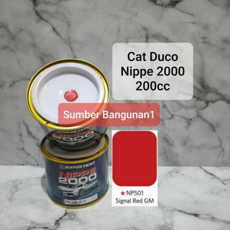 Nippe 2000 Signal Red NP501 cat duco merah otomotif motor besi mobil