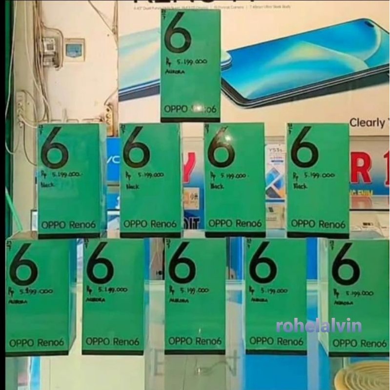 Oppo Reno 6 8/128  Garansi Resmi 1 Tahun Baru New Promo Cuci Gudang