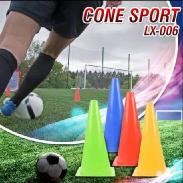 Cone kerucut marker latihan olahraga futsal skate sepak bola 32cm