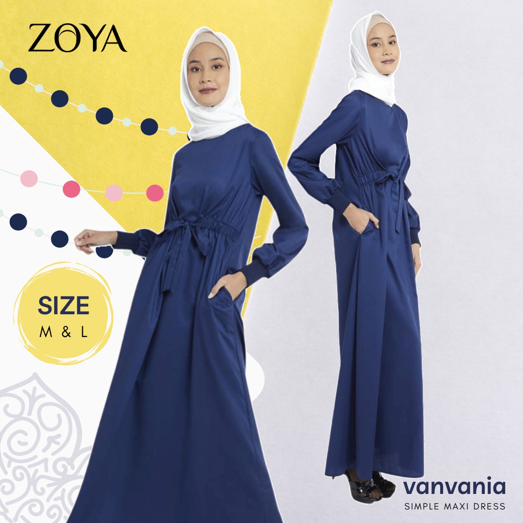 ZOYA DRESS MUSLIMAH KEKINIAN CASUAL DRESS MUSLIM WANITA GAMIS WANITA TERBARU GAMIS WANITA DEWASA BAJ